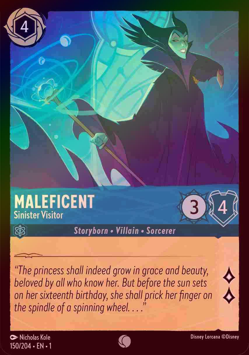 【FOIL】Maleficent - Sinister Visitor [1ST-150/204-C]