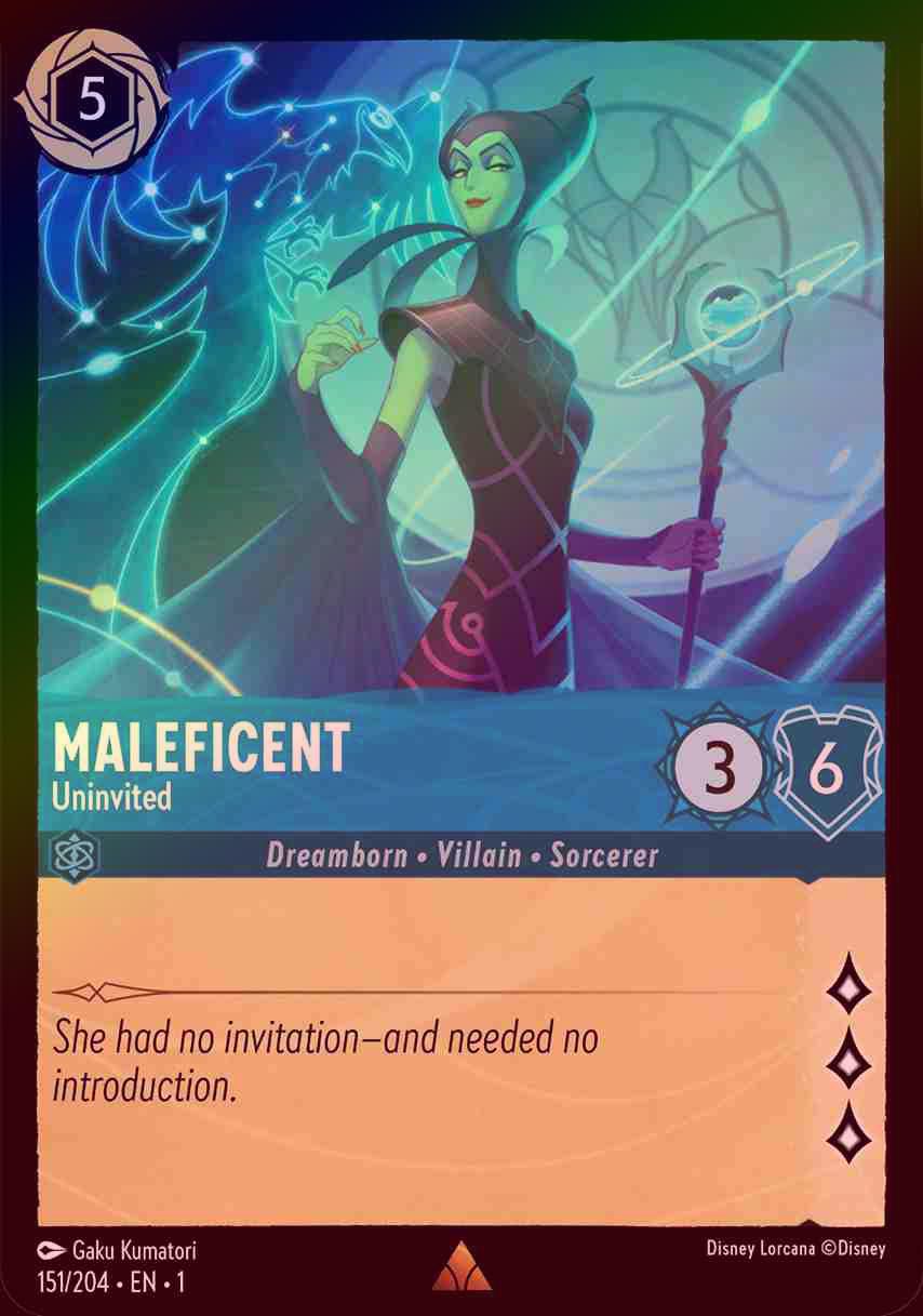 【FOIL】Maleficent - Uninvited [1ST-151/204-R]