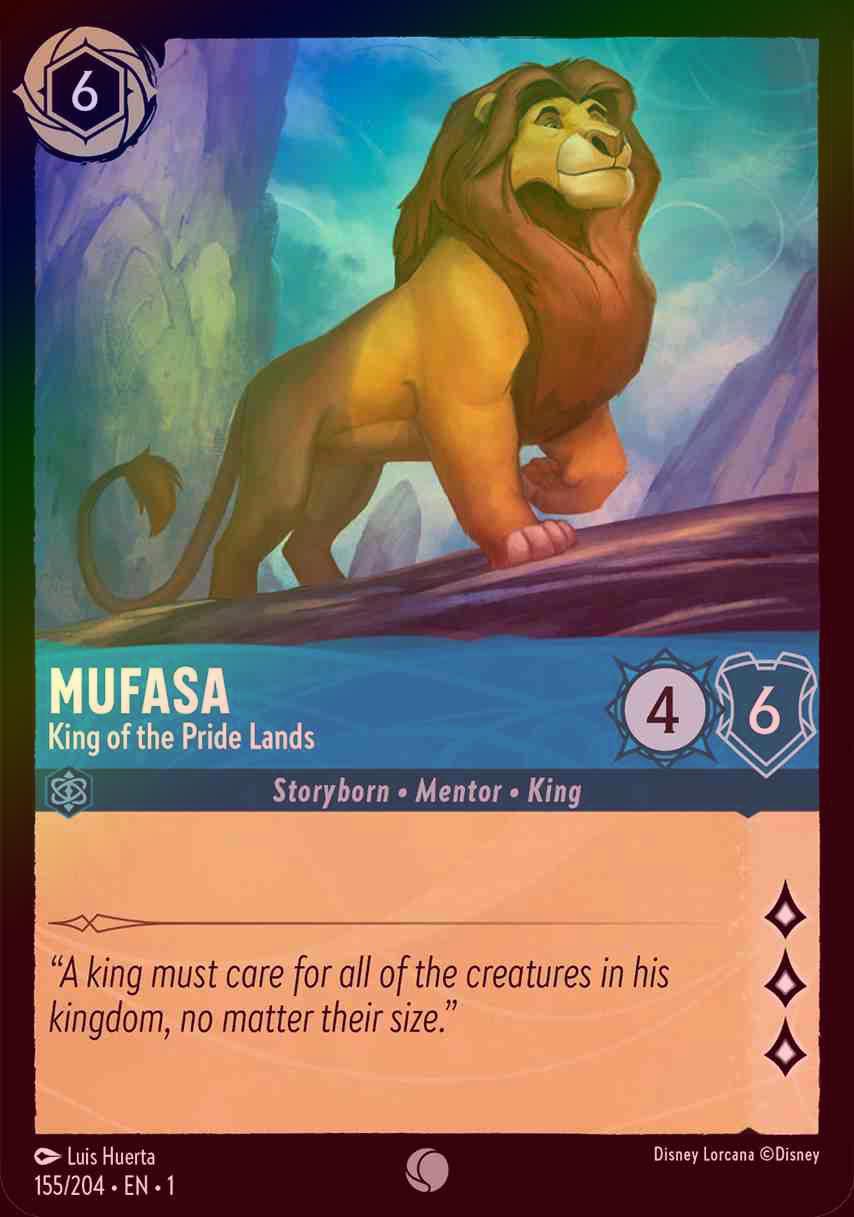 【FOIL】Mufasa - King of the Pride Lands [1ST-155/204-C]