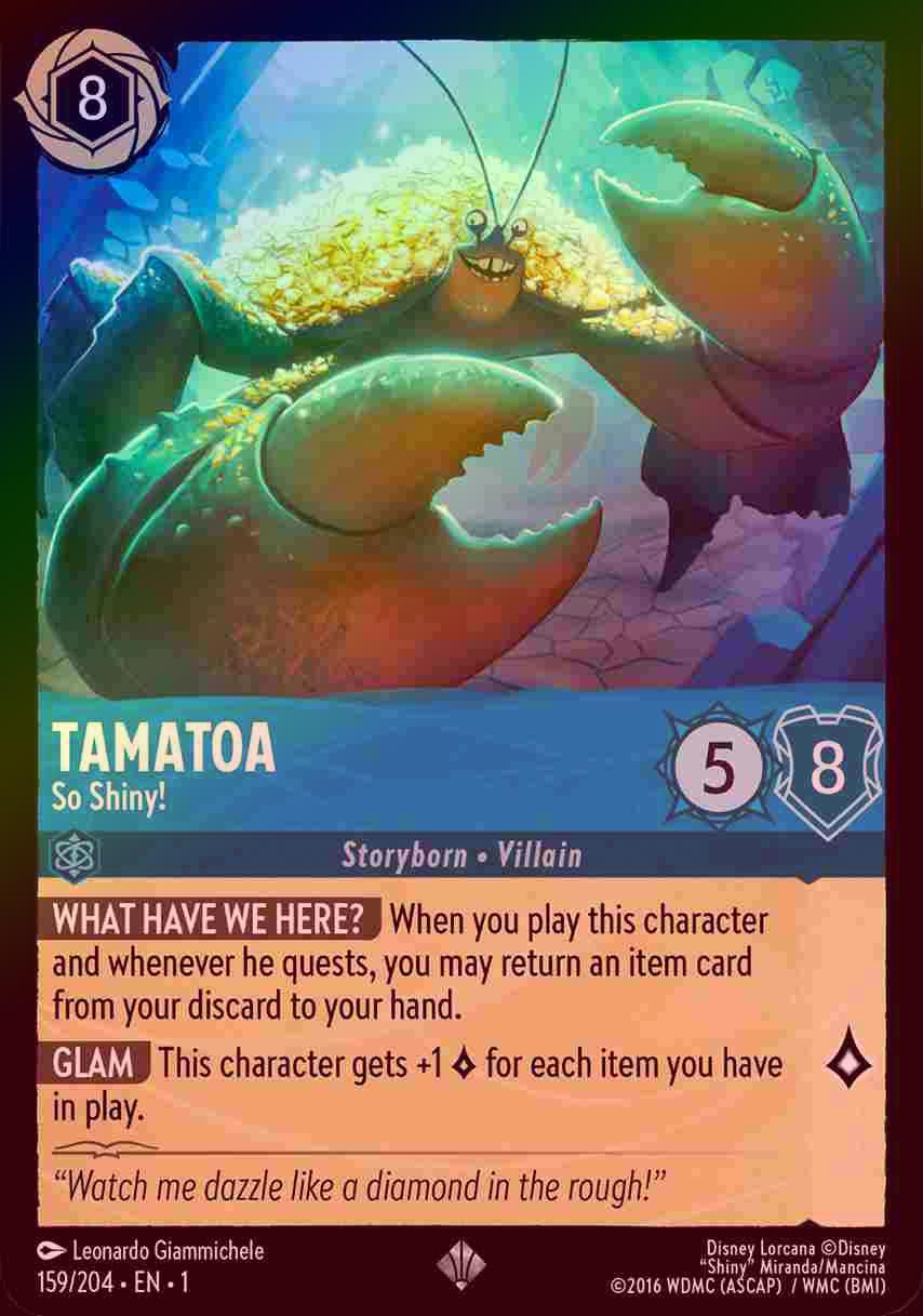 【FOIL】Tamatoa - So Shiny! [1ST-159/204-S]