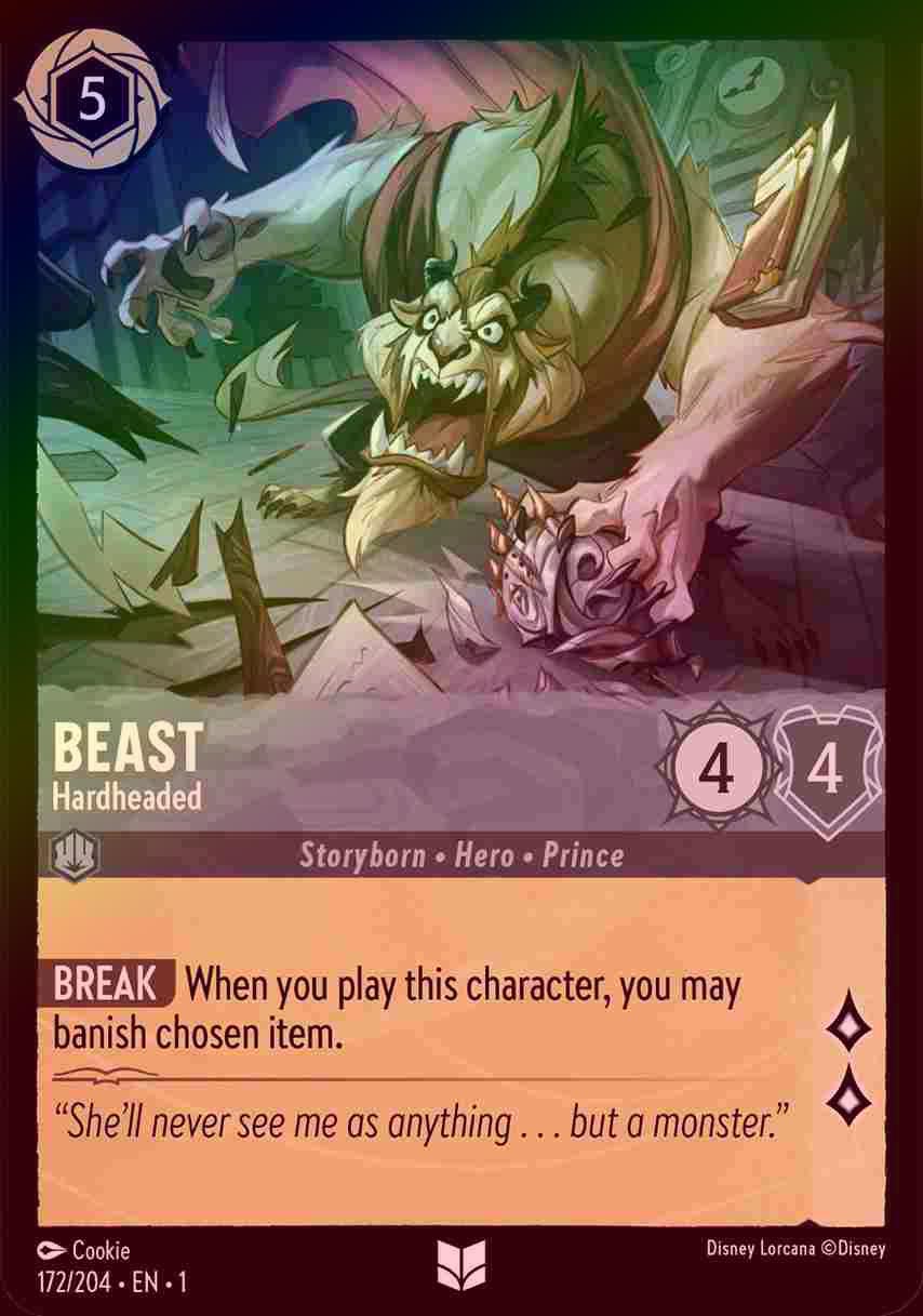 【FOIL】Beast - Hardheaded [1ST-172/204-U]