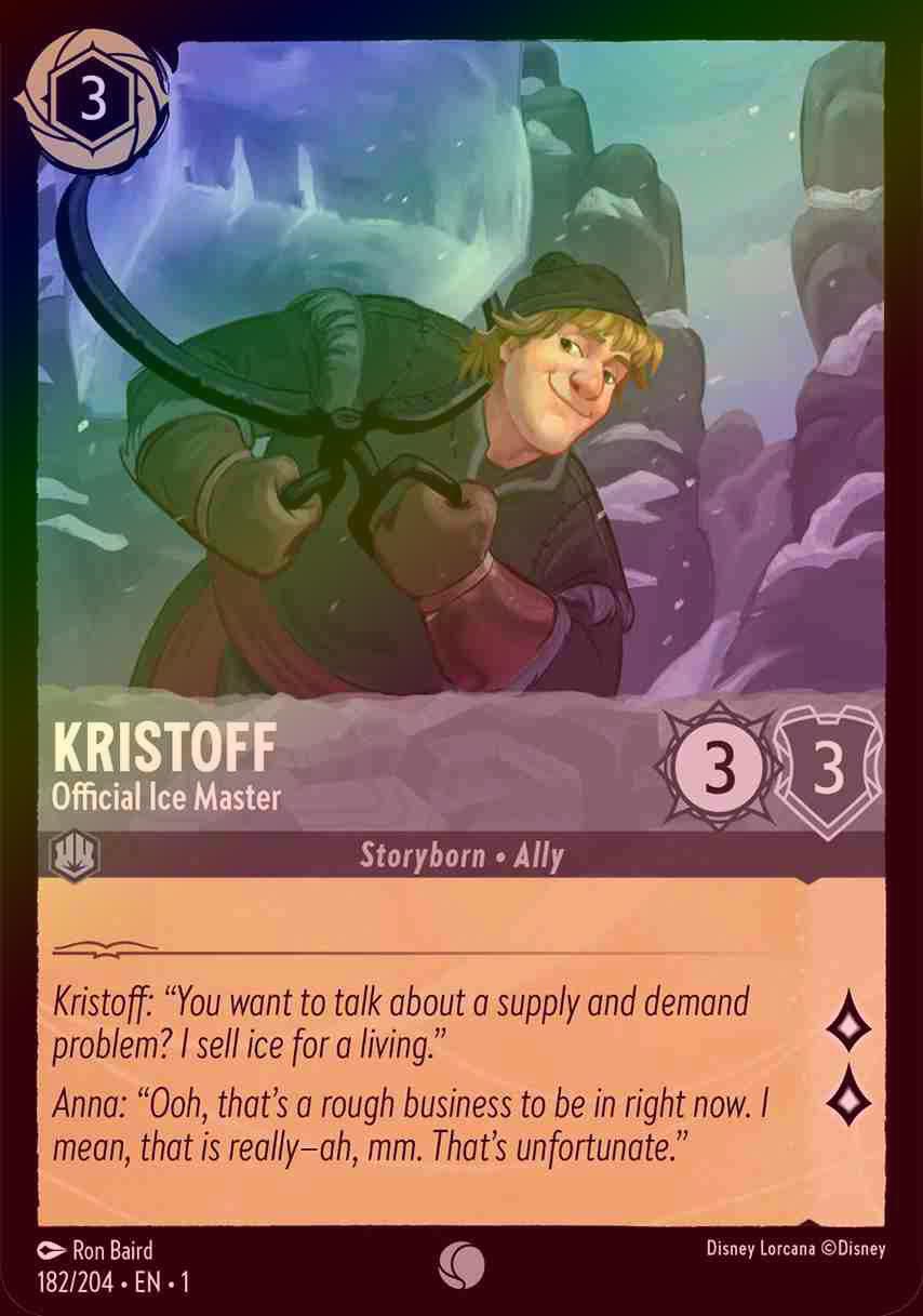【FOIL】Kristoff - Official Ice Master [1ST-182/204-C]