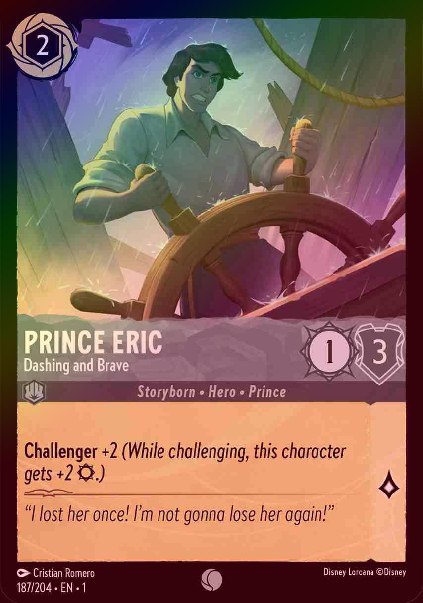 【FOIL】Prince Eric - Dashing and Brave [1ST-187/204-C]