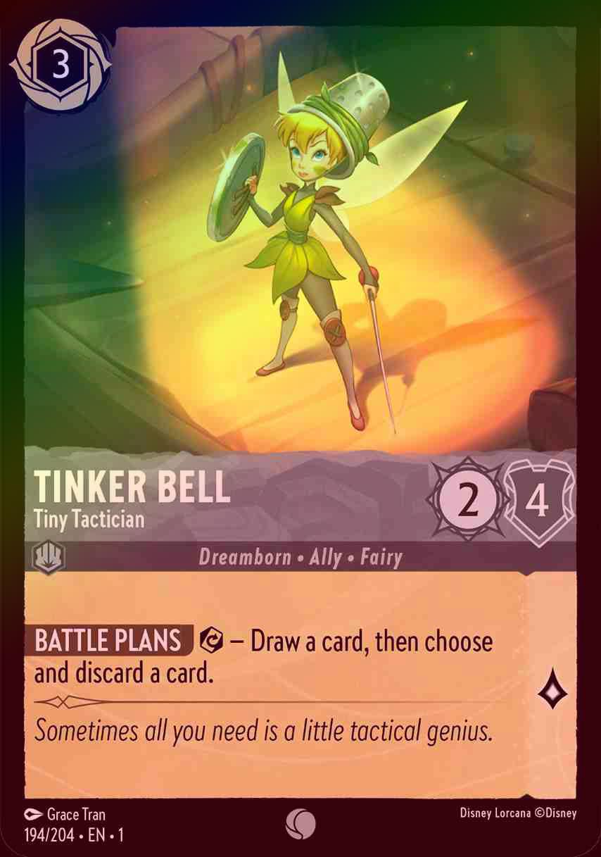 【FOIL】Tinker Bell - Tiny Tactician [1ST-194/204-C]