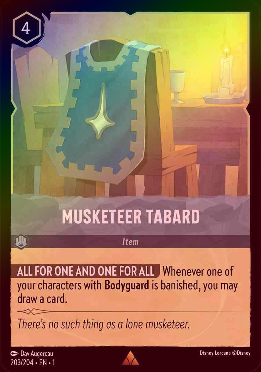 【FOIL】Musketeer Tabard [1ST-203/204-R]