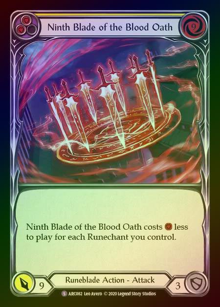 【RF】[Runeblade] Ninth Blade of the Blood Oath [UL-ARC082-S] Rainbow Foil