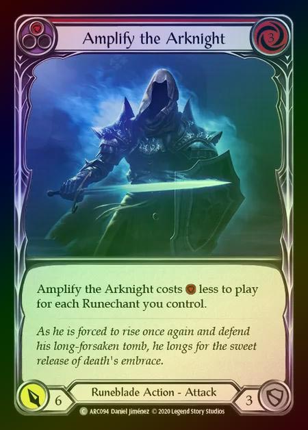 【RF】[Runeblade] Amplify the Arknight [UL-ARC094-C] (red) Rainbow Foil