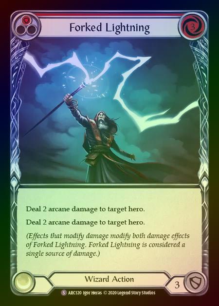 【RF】[Wizard] Forked Lightning [UL-ARC120-S] Rainbow Foil