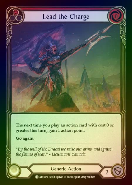 【RF】[Generic] Lead the Charge [UL-ARC209-C] (red) Rainbow Foil