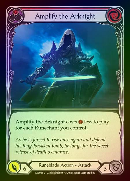 【RF】[Runeblade] Amplify the Arknight (red) [1st-ARC094-C] Rainbow Foil