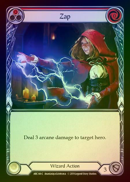 【RF】[Wizard] Zap (red) [1st-ARC144-C] Rainbow Foil