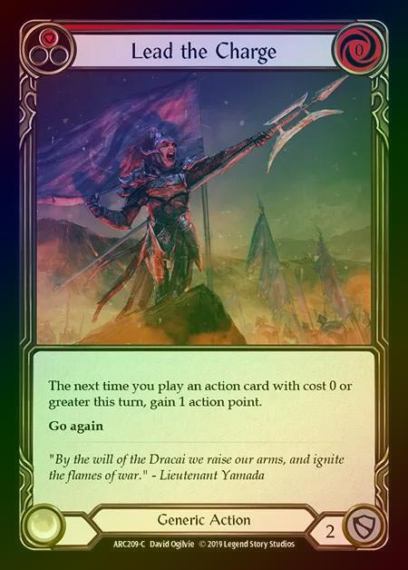 【RF】[Generic] Lead the Charge (red) [1st-ARC209-C] Rainbow Foil