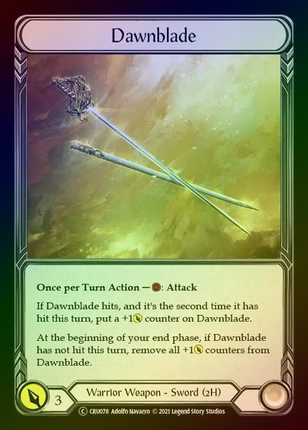 【RF】[Warrior] Dawnblade [UL-CRU078-C] Rainbow Foil