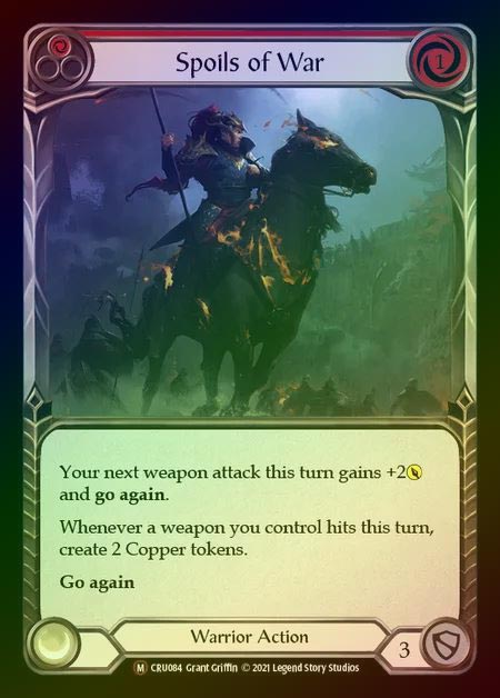 【RF】[Warrior] Spoils of War [UL-CRU084-M] Rainbow Foil