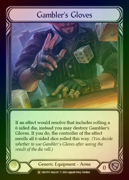 【RF】[Generic] Gambler's Gloves [UL-CRU179-M] Rainbow Foil