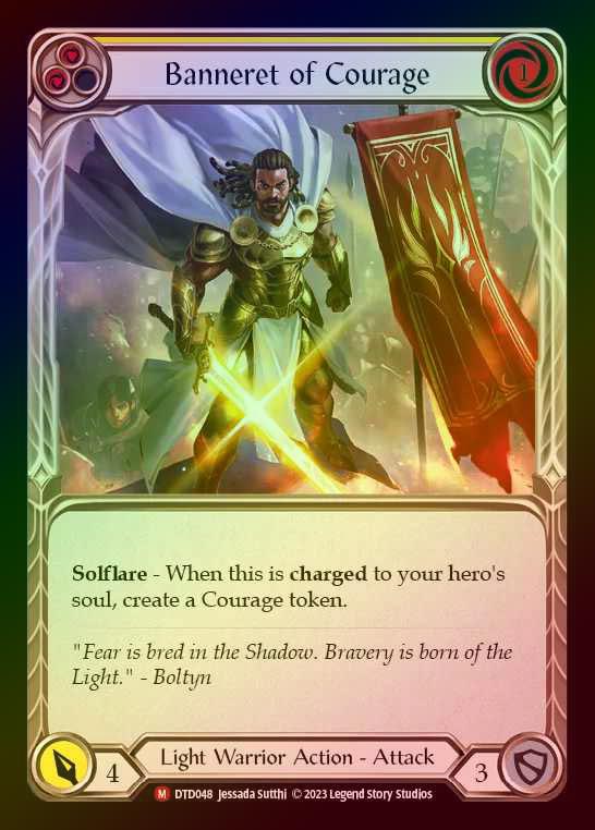 【RF】[Light Warrior] Banneret of Courage [DTD048-M] Rainbow Foil