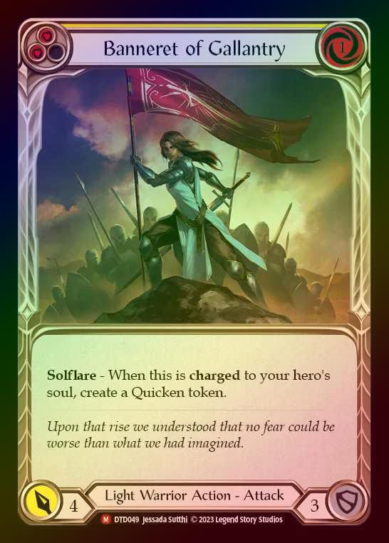 【RF】[Light Warrior] Banneret of Gallantry [DTD049-M] Rainbow Foil