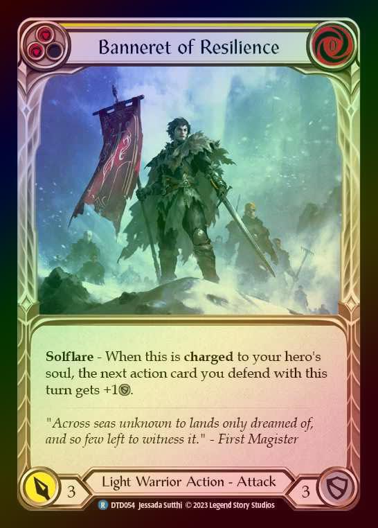 【RF】[Light Warrior] Banneret of Resilience [DTD054-R] Rainbow Foil