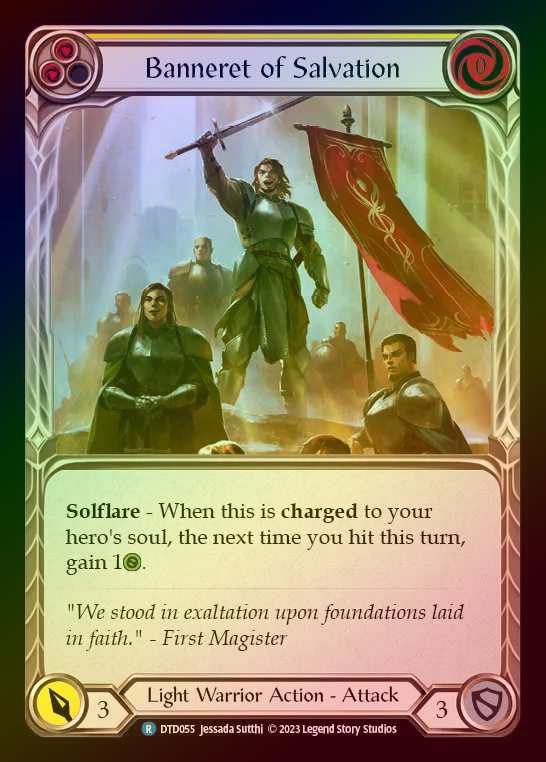 【RF】[Light Warrior] Banneret of Salvation [DTD055-R] Rainbow Foil