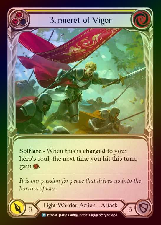 【RF】[Light Warrior] Banneret of Vigor [DTD056-R] Rainbow Foil
