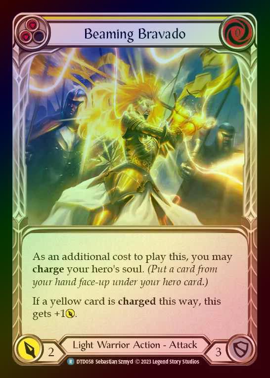 【RF】[Light Warrior] Beaming Bravado [DTD058-R] (yellow) Rainbow Foil