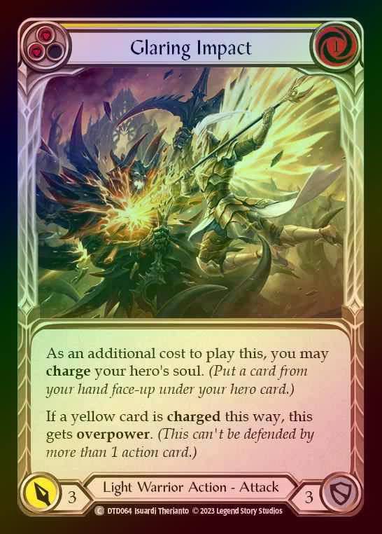 【RF】[Light Warrior] Glaring Impact [DTD064-C] (yellow) Rainbow Foil
