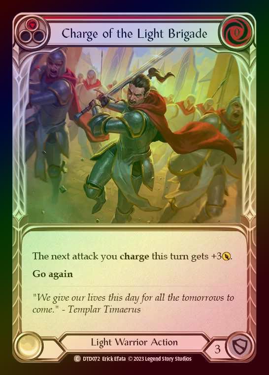 【RF】[Light Warrior] Charge of the Light Brigade [DTD072-C] (red) Rainbow Foil