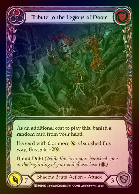 【RF】[Shadow Brute] Tribute to the Legions of Doom [DTD130-C] (red) Rainbow Foil