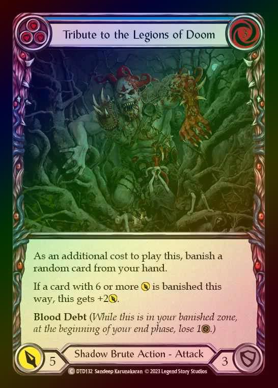 【RF】[Shadow Brute] Tribute to the Legions of Doom [DTD132-C] (blue) Rainbow Foil