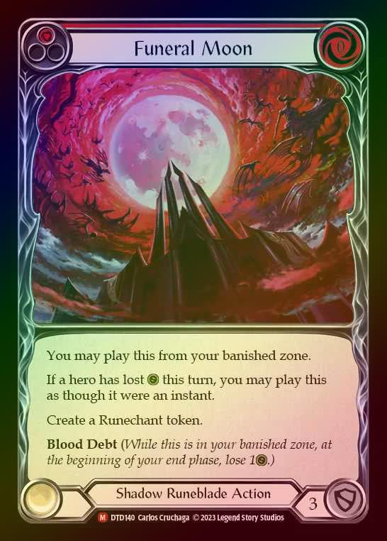 【RF】[Shadow Runeblade] Funeral Moon [DTD140-M] Rainbow Foil