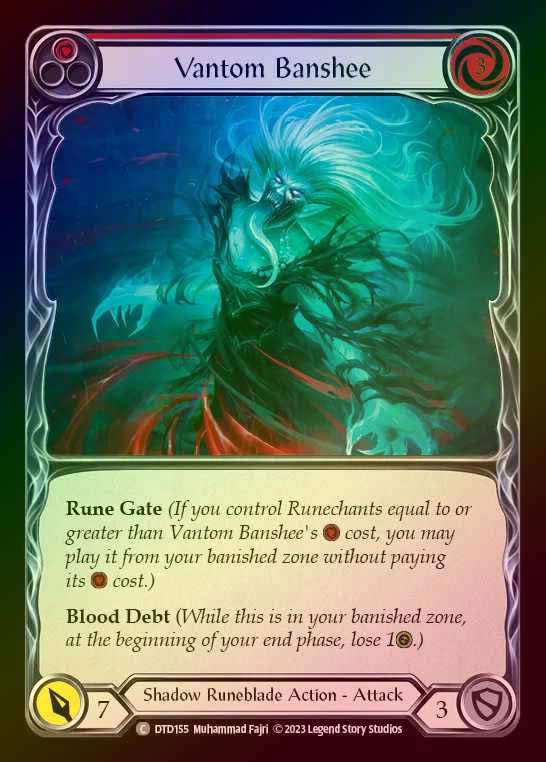 【RF】[Shadow Runeblade] Vantom Banshee [DTD155-C] (red) Rainbow Foil