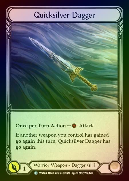 【RF】[Warrior] Quicksilver Dagger [DYN069-R] Rainbow Foil