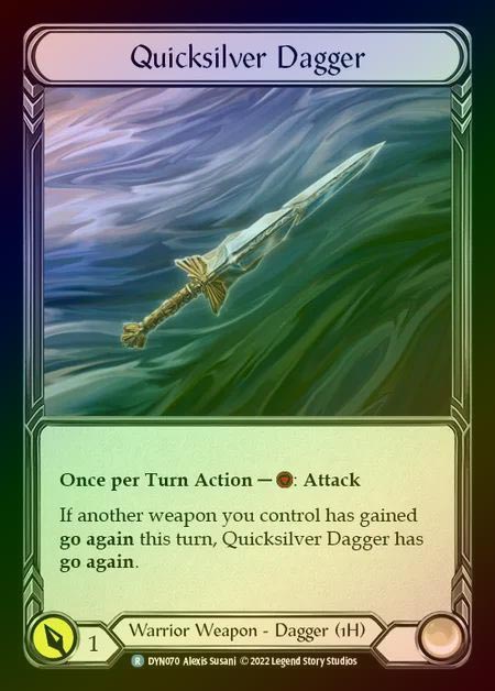 【RF】[Warrior] Quicksilver Dagger [DYN070-R] Rainbow Foil