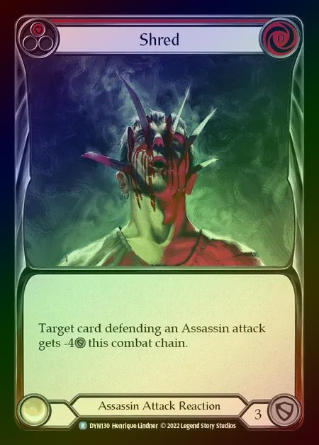 【RF】[Assassin] Shred [DYN130-R] (red) Rainbow Foil