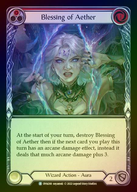 【RF】[Wizard] Blessing of Aether [DYN200-R] (red) Rainbow Foil