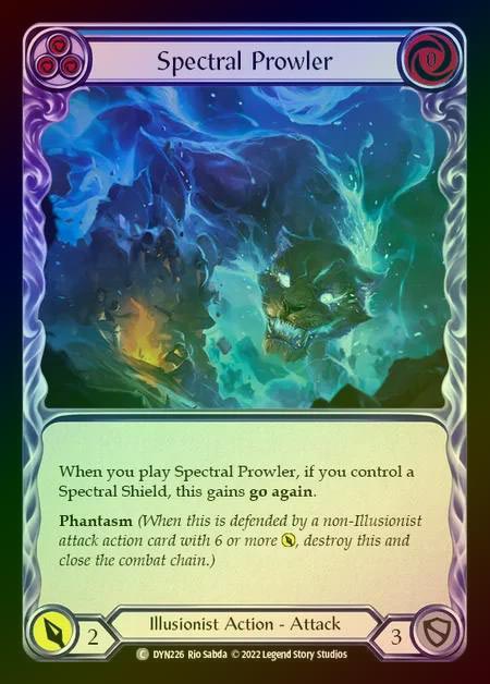 【RF】[Illusionist] Spectral Prowler [DYN226-C] (blue) Rainbow Foil