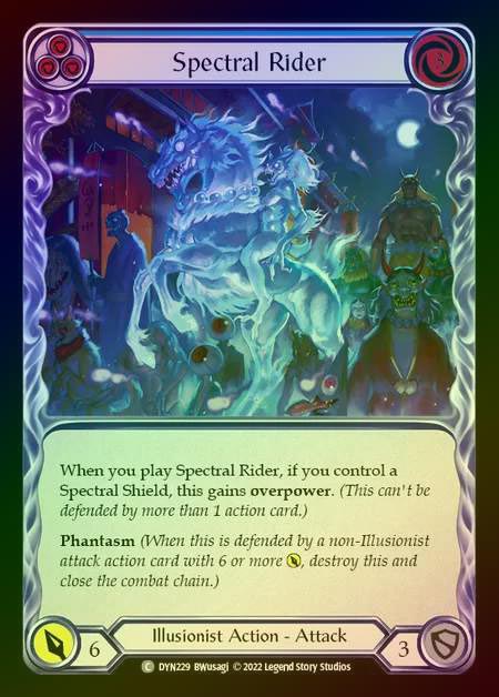 【RF】[Illusionist] Spectral Rider [DYN229-C] (blue) Rainbow Foil