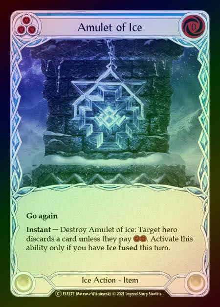 【RF】[Ice] Amulet of Ice [UL-ELE172-C] Rainbow Foil