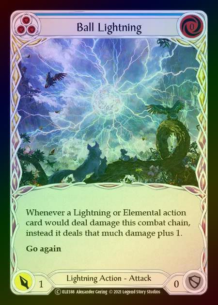 【RF】[Lightning] Ball Lightning (blue) [UL-ELE188-C] Rainbow Foil