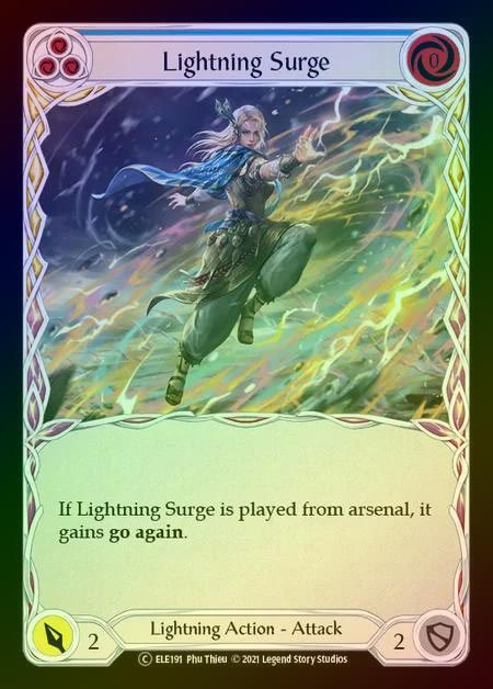 【RF】[Lightning] Lightning Surge (blue) [UL-ELE191-C] Rainbow Foil