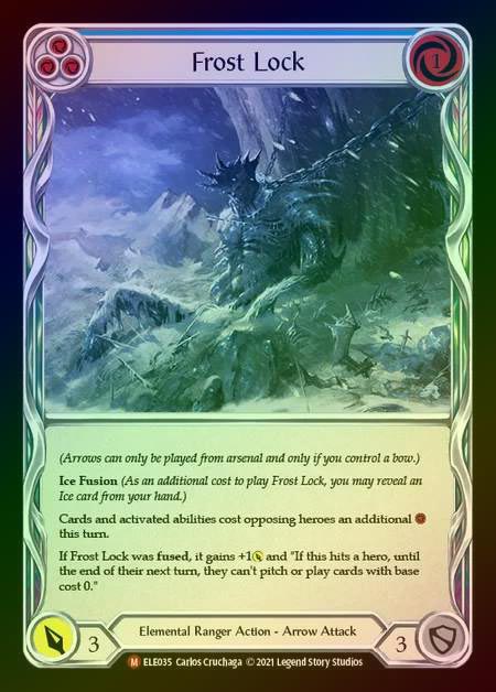 【RF】[Elemental Ranger] Frost Lock [1st-ELE035-M] Rainbow Foil