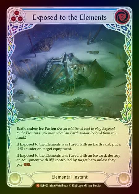 【RF】[Elemental] Exposed to the Elements [1st-ELE093-M] Rainbow Foil