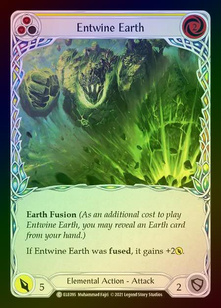 【RF】[Elemental] Entwine Earth [1st-ELE095-C] (yellow) Rainbow Foil