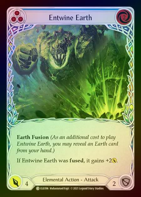 【RF】[Elemental] Entwine Earth [1st-ELE096-C] (blue) Rainbow Foil