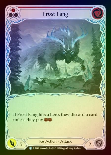 【RF】[Ice] Frost Fang [1st-ELE148-R] (red) Rainbow Foil