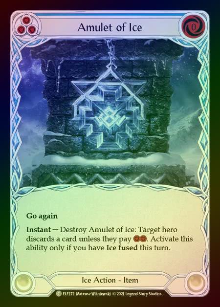 【RF】[Ice] Amulet of Ice [1st-ELE172-C] Rainbow Foil