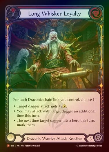 【RF】【EN】[Draconic Warrior] 永年の忠誠/Long Whisker Loyalty [HNT102-M]