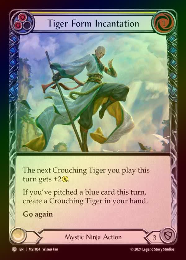 【RF】【EN】 [Mystic Ninja] 虎変化の術/Tiger Form Incantation (yellow) [MST064-C]