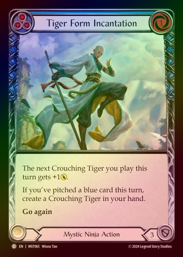 【RF】【EN】 [Mystic Ninja] 虎変化の術/Tiger Form Incantation (blue) [MST065-C]