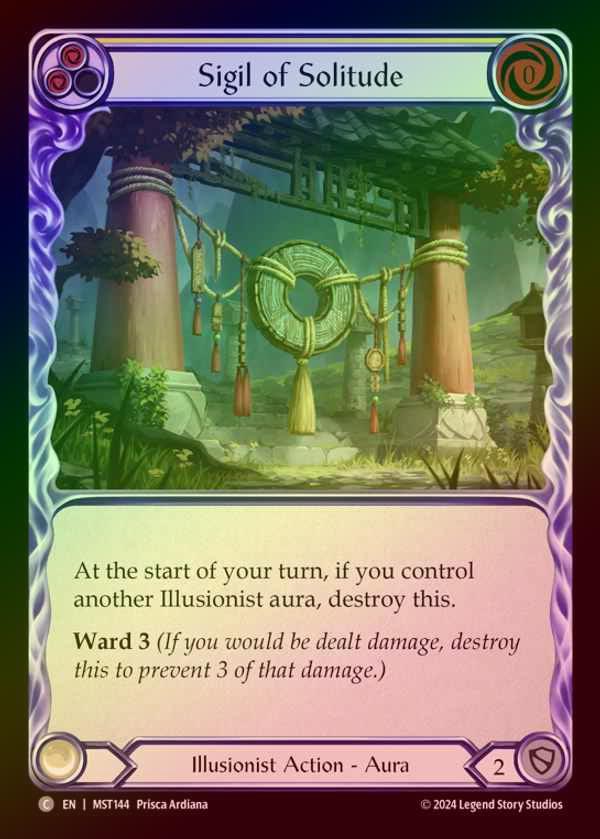 【RF】【EN】 [Illusionist] 孤独の印/Sigil of Solitude (yellow) [MST144-C]